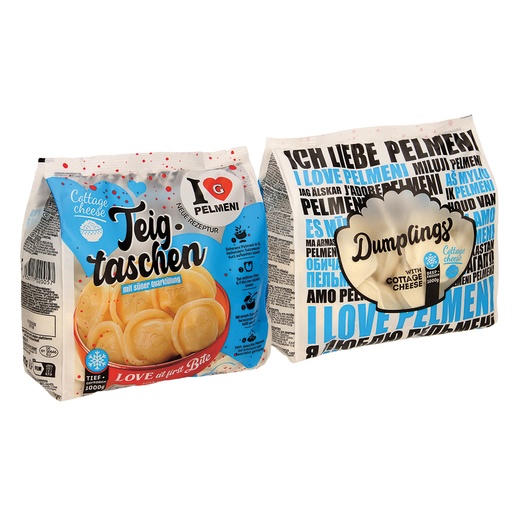 [02666] Pelmeni I Love Cottage Cheese deegwaren met verse kaasbereid