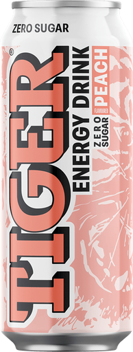 [0001019399] Tiger zero sugar koolzuurhoudende energiedrank met perziksma