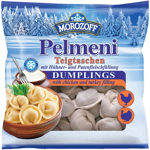[02215] "MOROZOFF" Пельмени с начинкой из курицы и индейки, замороже