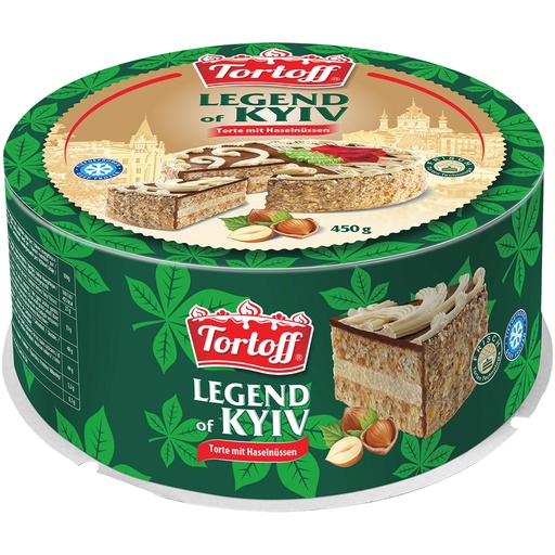 [05226] "TORTOFF" Торт Легенда Киева с фундуком замороженный