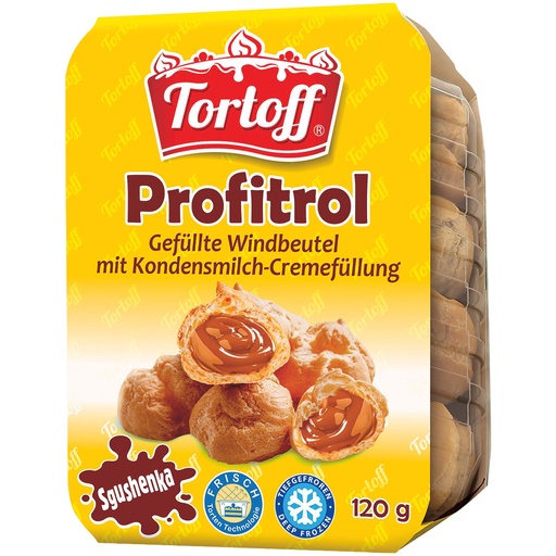 [05233] TORTOFF Gevulde soezen met gecondenseerde melkcrème vulling 