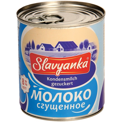 [30904] Suikerhoudende gecondenseerde melk "Slavyanka", bewerkt met