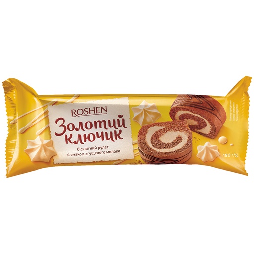 [76277] "Золотой ключик" Рулет с начинкой со вкусом сгущённого молок