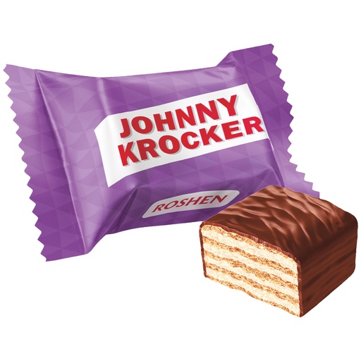 [80269] Johnny Krocker melk wafels met melkcrème 49% en cacao-vetgla