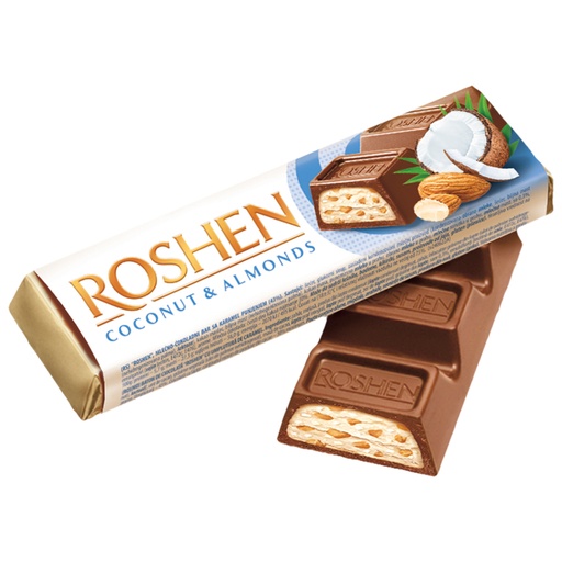[92719] "Batonchik" Melkchocolade reep met amandelen en kokoscrème v