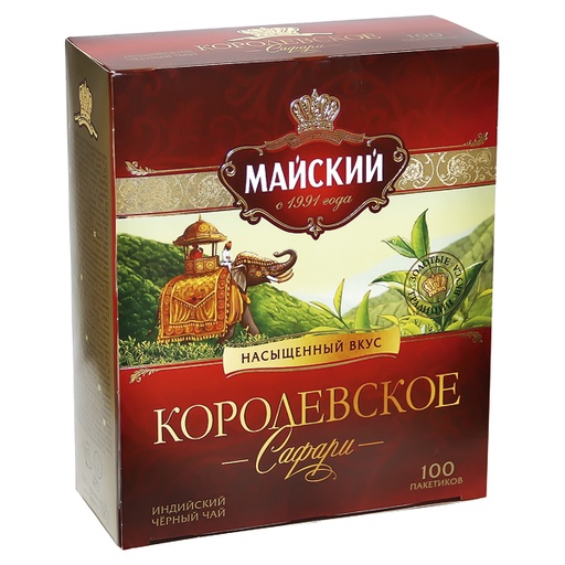 [58114] Zwarte Indiase thee "Korolewskoje Safari" 100 st.