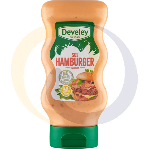 [99652000DEV] Top Down hamburger saus 410g/6st Develey