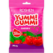 [0001020225] Roshen Yummi Gummi kersensnoepjes 70g