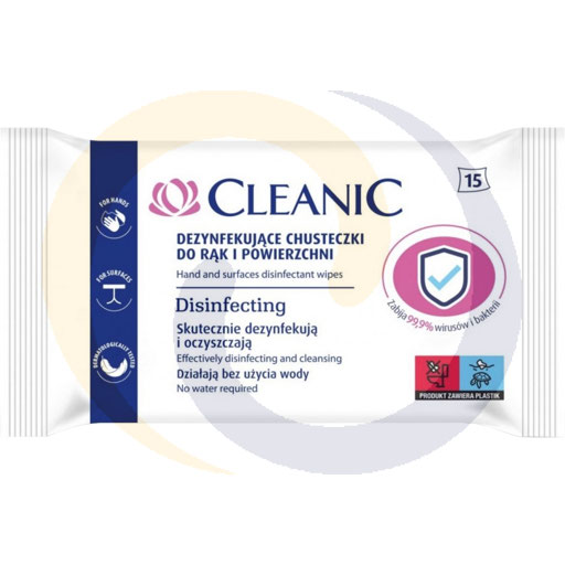[87607000HAP] CLEANIC HANDDESINFECTERENDE DOEKJES A`15