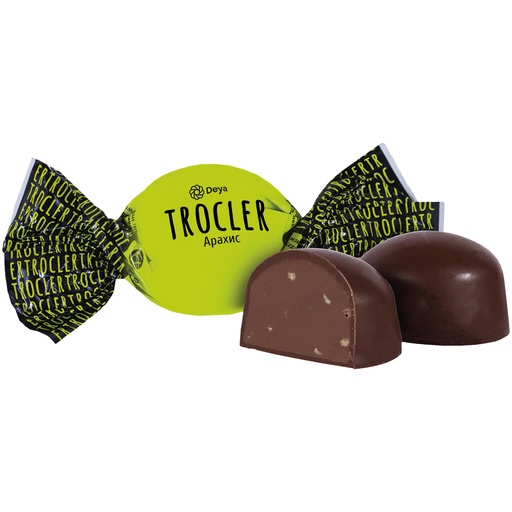 [91665] DEYA "Trocler" Confiserie met pinda's, in cacao-vetglazuur 2