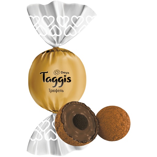 [91667] DEYA "Taggis" Confekt met truffelsmaak, met 3% cacaorijst, i