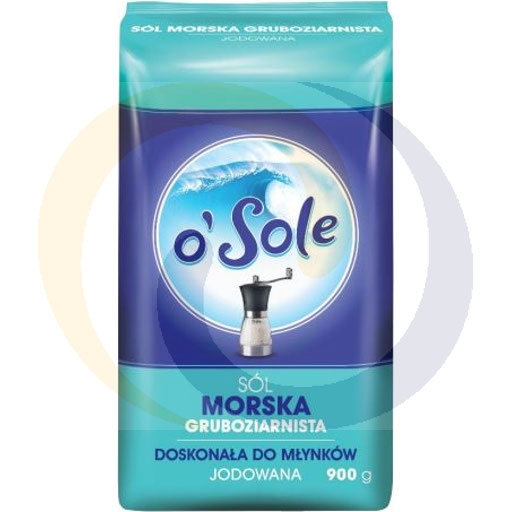 [27924100CNO] Grofkorrelige gejodeerde zeezout o`Sole 0,9 kg