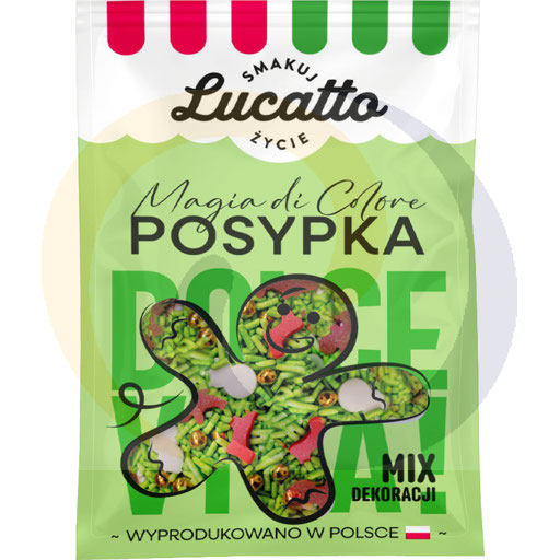 [29120100EMI] Lucatto decoratieve sprinkles mix Kerst 30g/20st Emix