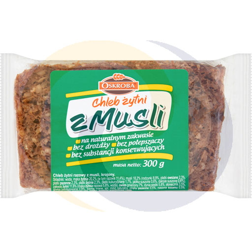 [44783000OSK] Oskroba Roggebrood met Muesli 300 g