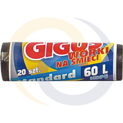 [49191000GIG] 60л мусорные пакеты a`20 Giguś