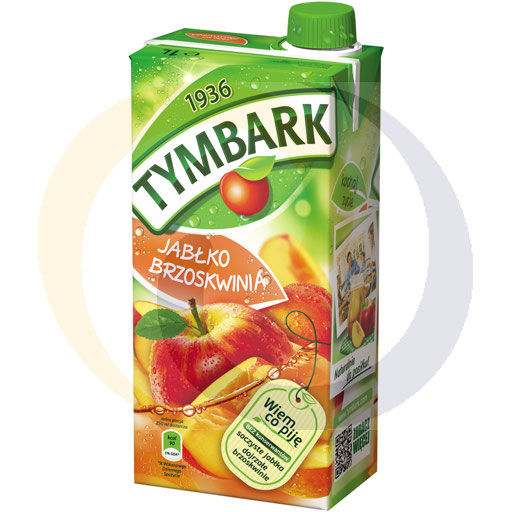 [69020000TYX] Appel-perzik drank carton 1,0l E Tymbark