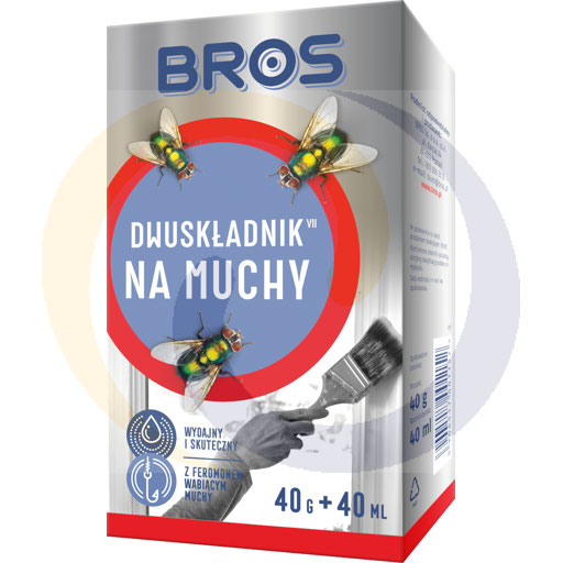 [81671000BRS] Двухкомпонентное средство от мух 40г 40мл .Bros