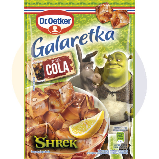 [86030100DRO] Shrek cola jelly 72g/25st Dr. Oetker