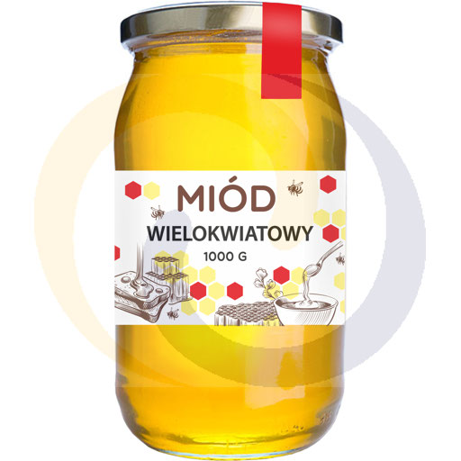 [91587000MMD] Многоцветный мед 1,0 кг/6 шт. Мазурские меды