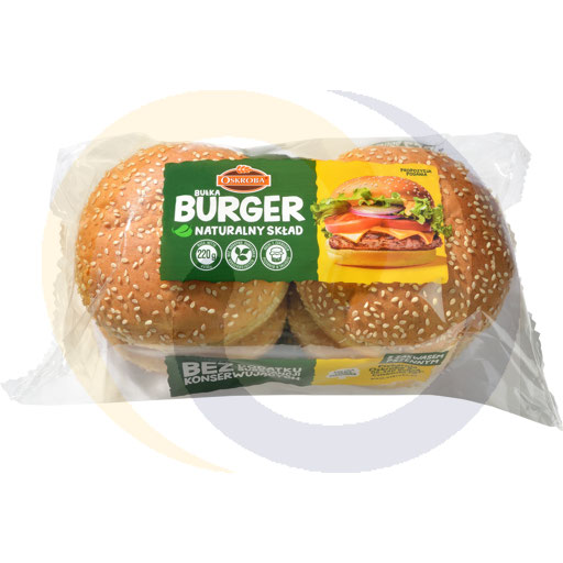 [96235000OSK] Burgerbroodjes Natuurlijke samenstelling 220g/7 stuks. Schra