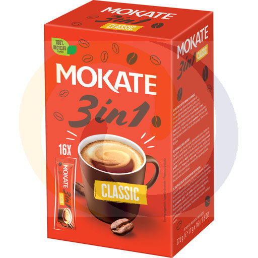 [989870001MO] Кофе 3в1 Классический стиковой пакет 17г/16шт/8дис Mokate