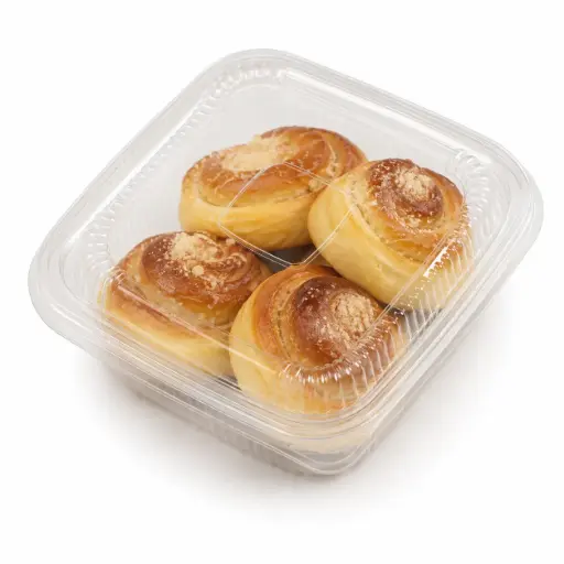 [2904] Mini gebakjes met kwark/maanzaad/jam 140g