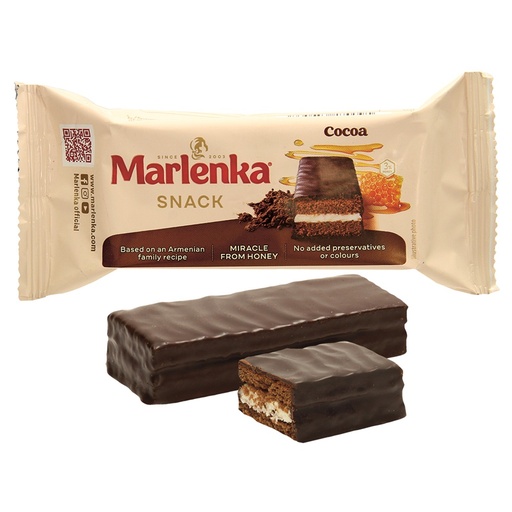 [05318] Taart-snack met chocoladesmaak en een crèmevulling (34 %)