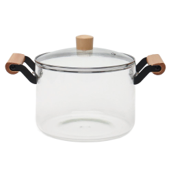 [0006020916] Kookpan van glas 4,5l met deksel