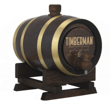 [0001020998] Debowa Whisky Timberman 3Y 40% 1l Barrel Gold Rings
