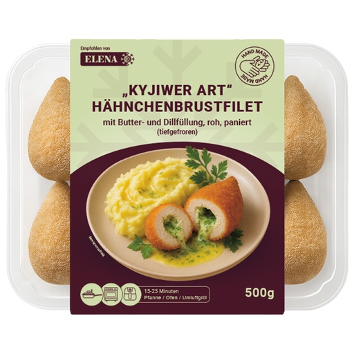 [00451] Kyjiwer Kunst Hähnchenborstfilet met boter- en dillevulling
