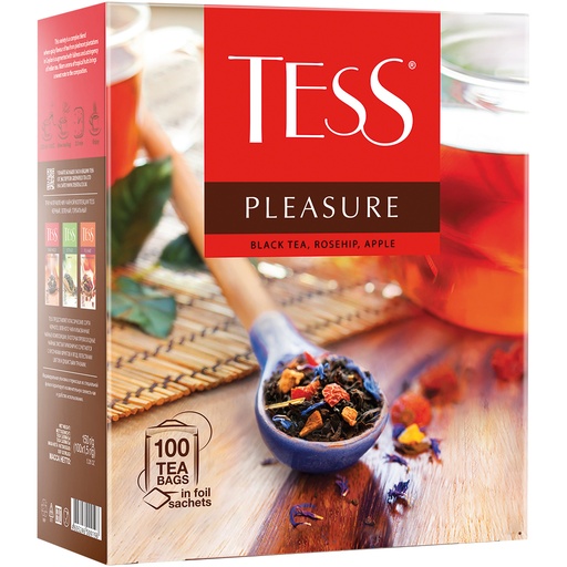 [58709] Zwarte thee "Tess Pleasure", gearomatiseerd - tropisch fruit