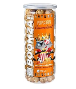 [0010021109] BOOMZA! Gekarameliseerde popcorn met gezouten karamel smaak