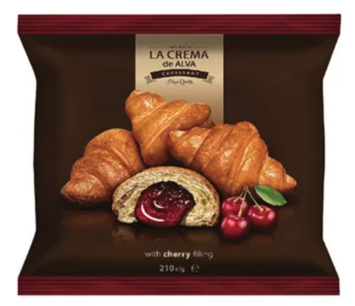 [0001021138] La Crema de Alva croissant met kersenvulling 210g