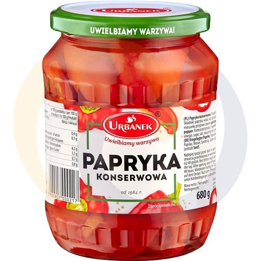 [18656000URBB] Урбанек маринованный перец 680 г