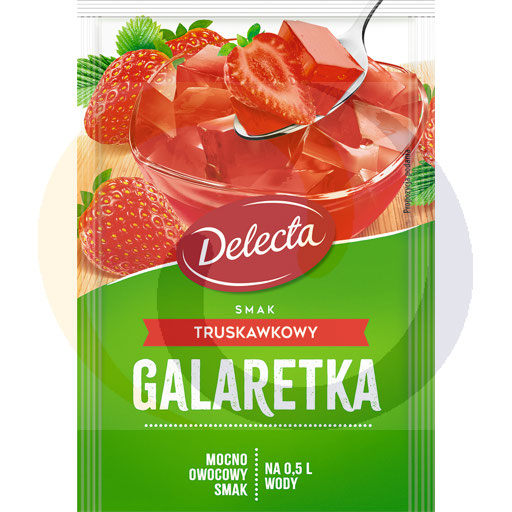 [907201001DE] Клубничное желе 70г/20шт Delecta
