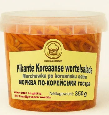 [0001021239] Koreaanse wortelsalade pikant zoet-zuur 350g