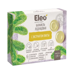 [0001021308] ELEO karamel zuigsnoep met zilversparextract 19g