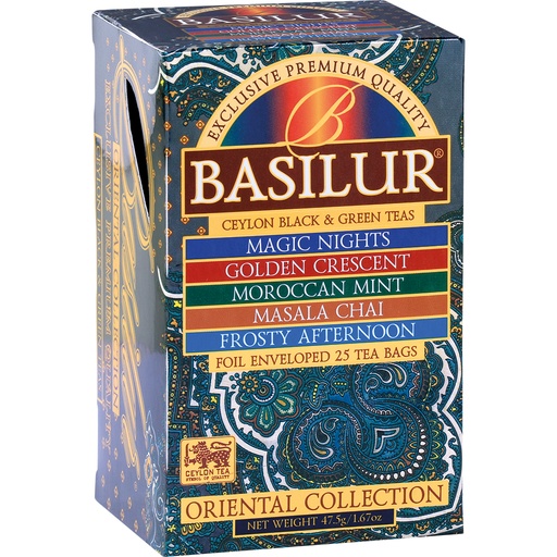 [58744] "Basilur Oriental Collection" Theemix van 5 soorten