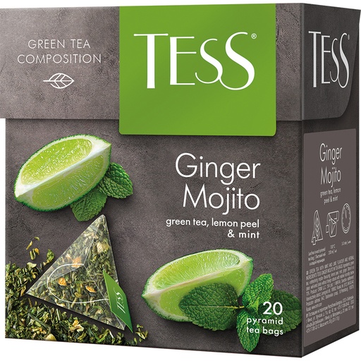 [58244] Чай зелёный "Tess Ginger Mojito", ароматизированный- мохито,
