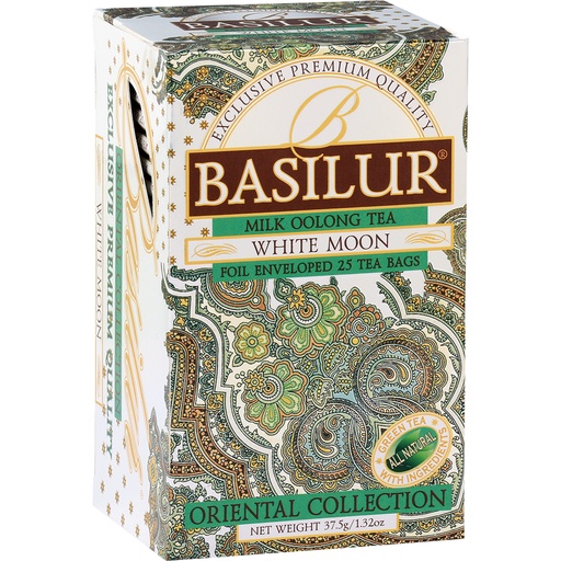 [58259] "Basilur White Moon" Theemengsel van Groene Ceylon en Oolong
