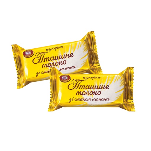 [91089] Schuimsuikerbonbons "Ptaschine Moloko" met citroensmaak