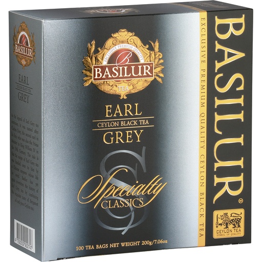 [58250] Basilur Earl Grey Zwarte Ceylon Thee, gearomatiseerd - Bergamot