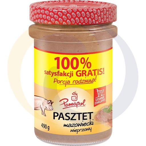 [64969000PAM] Паштет из масовийской свинины 490г / 4шт Pamapol