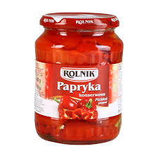 [157530003RO] "Rolnik" Paprika gemarineerd 720 g