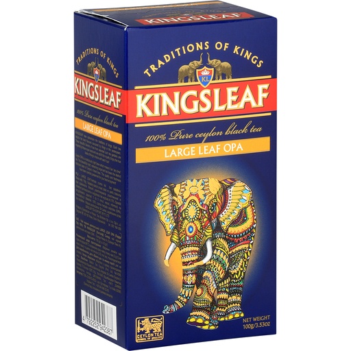 [58262] "Kingsleaf Large Leaf OPA" Zwarte ceylonthee.