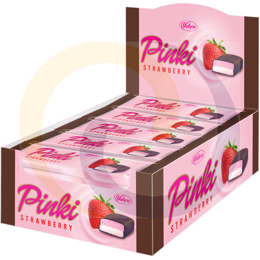 [92539100VOB] Пинк Strawberry бар 43 г/20 шт Vobro