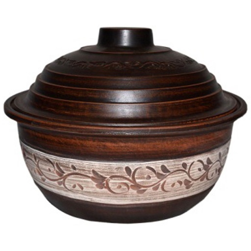 [0001021773] Keramische pot Rode klei 3,5l, verschillende motieven