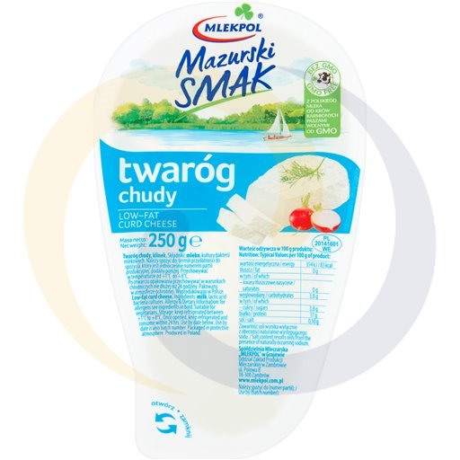 [377830001ML] Mlekpol Mazurski Smak Magere Kwark 250 g