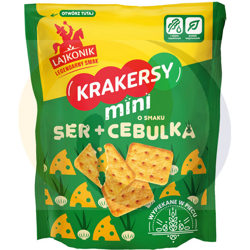 [71680000BHP] Lajkonik Kaas en Ui Smaak Mini Crackers 100 g