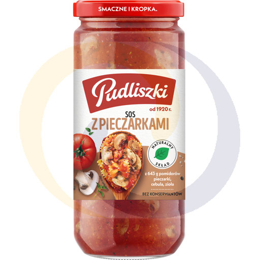[76795100PUD] Соус для пасты с грибами, банка 480 г/6 шт Pudliszki